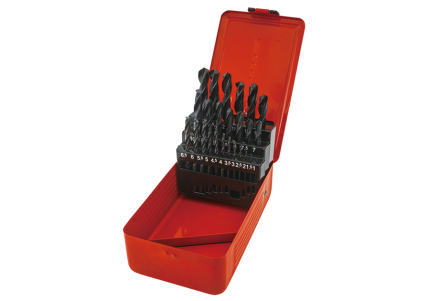 25PC Drill Set With Metal Box 10MM ~ 13MM (0.5MM Step)