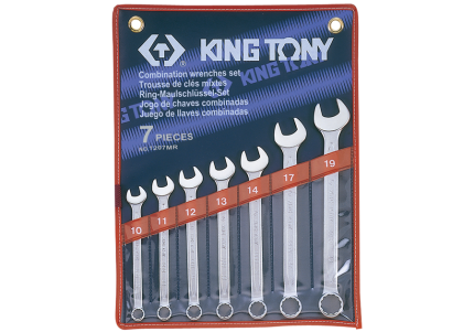 7PC Metric Combination Wrench Set 10-19MM