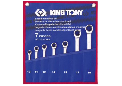 7PC Metric Speed Wrench Set 10-19MM