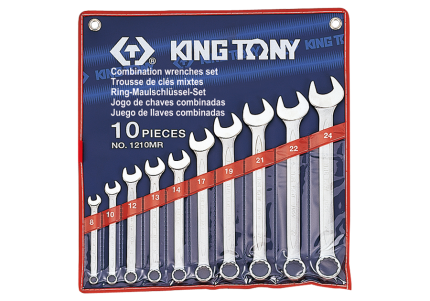 10PC Metric Combination Wrench Set 8-24MM