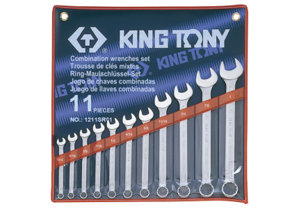 11PC SAE Combination Wrench Set 1/4"-1"