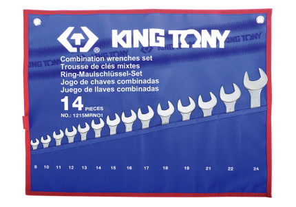 14PC Metric Combination Wrench Set Tetoron 8-24MM