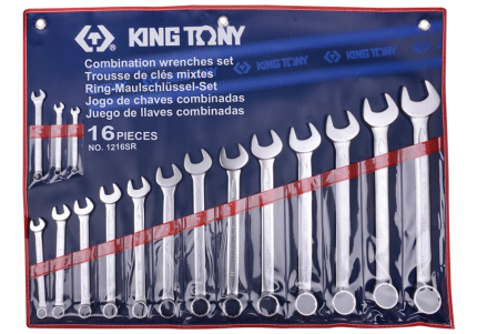 16PC SAE Combination Wrench Set 1/4"-1-1/4"