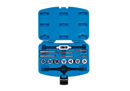 16PC Tap & Die Set Metric M3-M12 SK5 Alloy Steel