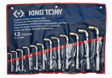 12PC 6PT/12PT Angled Socket Wrench Set 8-24MM