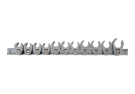 11PC 3/8" Drive & 1/2" Drive Crowfoot Wrench Set 12PT 10-19MM