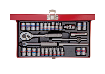 3 Drawer Ball Bearing Type Shelf Trolley Red