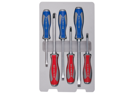 6PC Go Thru Screwdriver Set
