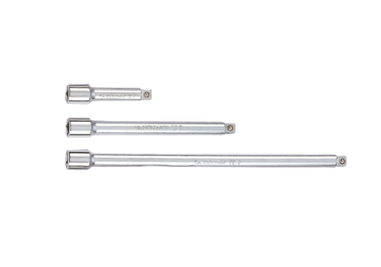 3PC 3/8" Drive Extension Bar Set Chrome