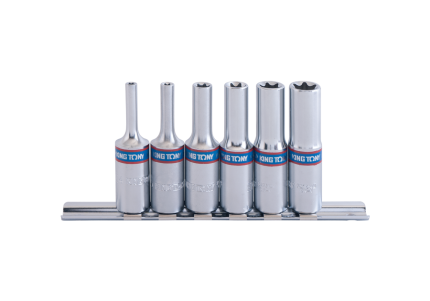 6PC 3/8" Drive Deep Star Socket Set Chrome