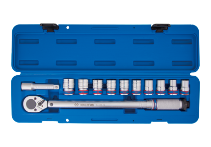 12PC 1/2" Drive Torque Wrench Socket & Accessory Set