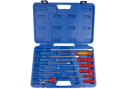 14PC Standard & Go-Thru Screwdriver Set