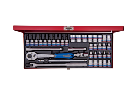 39PC 3/8" Drive Socket Set 6PT Metric Chrome