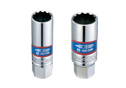 3/8" Drive Rubber Spark Plug Socket 16MM 5/8" 12PT Chrome