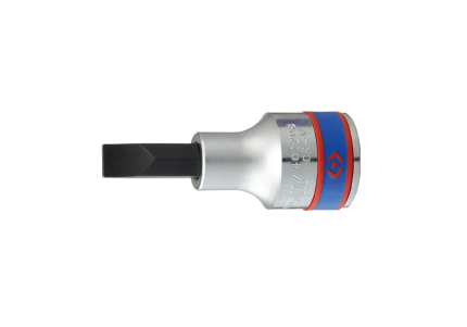 1/2" Drive Slotted Bit Socket 1.2 x 8 x 60MM Length Chrome