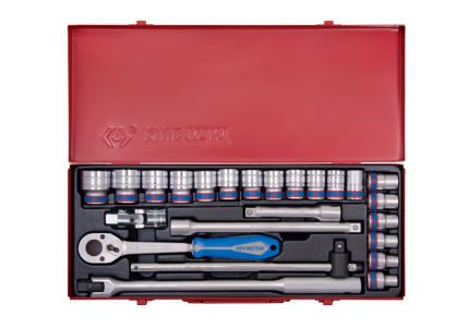 24PC 1/2" Drive Socket Set 12PT Metric Chrome 4026MRA