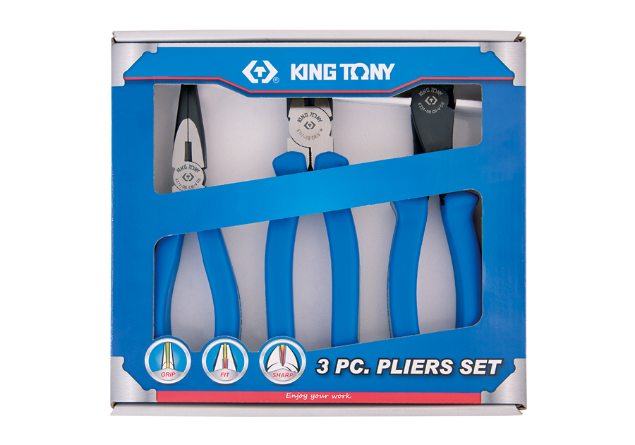 42213GP01.png 3PC Pliers Set 8" - Image 1