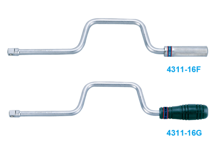 1/2" Drive Speeder Handle 16-1/4" Rubber Chrome