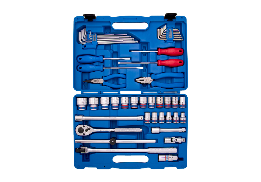 4547MR-1.png 47PC 1/2" Drive TOOL SET 6PT METRIC CHROME - Image 1