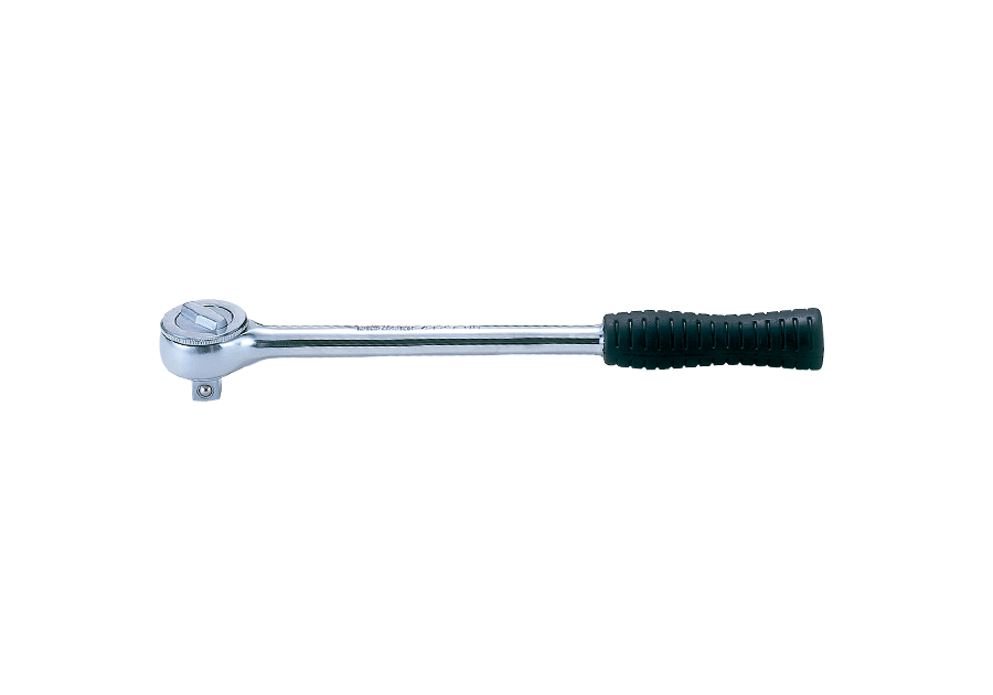 4725GR.png 1/2" Drive REVERSIBLE RATCHET 10" RUBBER CHROME - Image 1