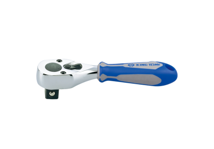 1/2" Drive MINI REVERSIBLE RATCHET 5-1/2" RUBBER CHROME