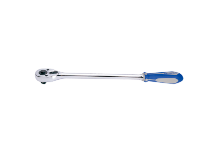 1/2" Drive PUSH REVERSIBLE RATCHET 10" RUBBER CHROME