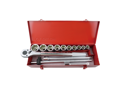 14PC 3/4" Drive Socket Set 6PT Metric Chrome