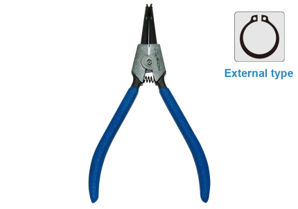 External 90° Degree Bent Circlip Pliers 5"