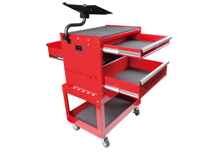 3 Reversible Drawers Ball Bearing Type Shelf Trolley