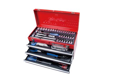 74PC 3 Drawer Tool Chest Set