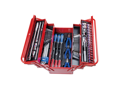 62PC 3 Section Fold Up Tool Box Set