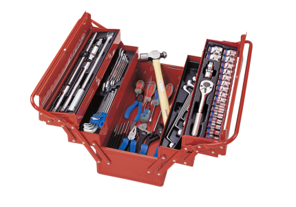 65PC 3 Section Fold Up Tool Box Set