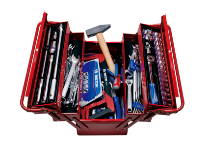 88PC 3 Section Fold Up Tool Box Set