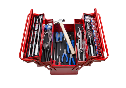 63PC 3 Section Fold Up Tool Box Set