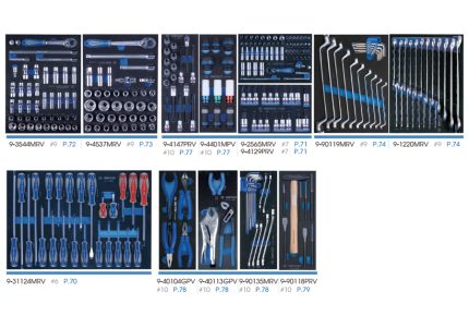 286PC Tool Set EVA Tray Without Trolley