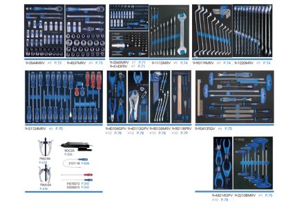 325PC Tool Set EVA Tray Without Trolley