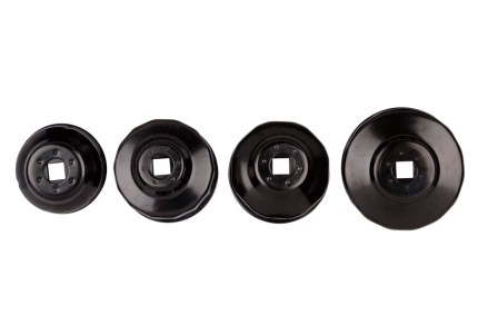 4PC 3/8" Drive Cup Type Oil Filter Wrench Set