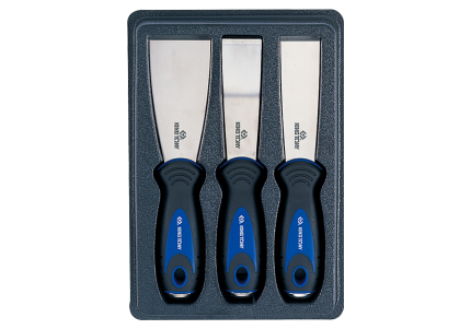 3PC Stainless Steel Bolstered Scraper Set