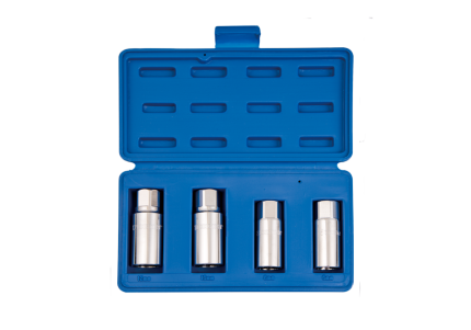 4PC 1/2" Drive Roller Stud Extractor Socket Set