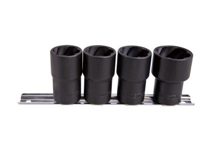 4PC 1/2" Drive Bolt Extractor Set 21 - 27MM