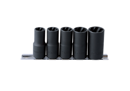 5PC 1/2" Drive Bolt Extractor Set 12 - 19MM