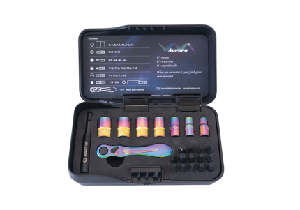 1/4" Mini Bit Ratchet & Tool Set Aurora