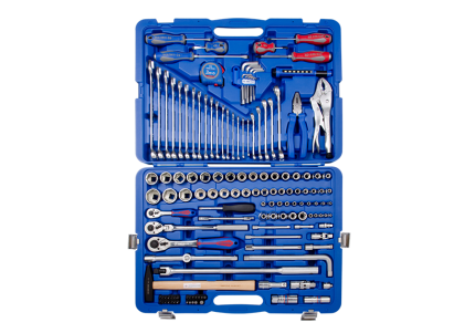 143PC 1/4" + 3/8" + 1/2" Drive Socket & Tool Set King Tony