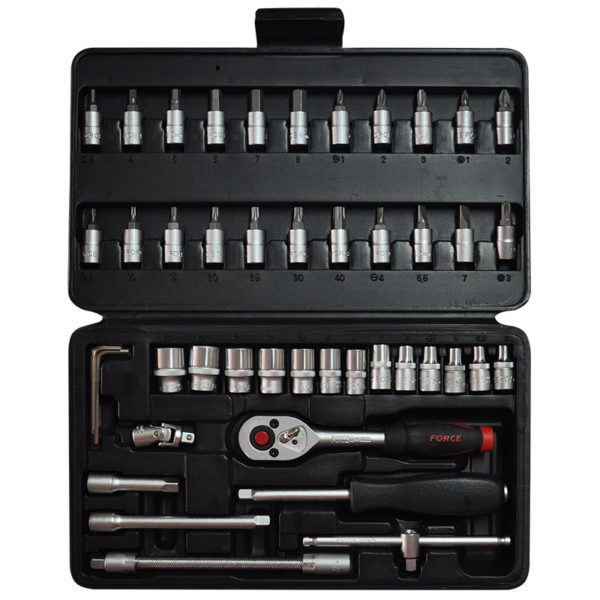 46PC 1/4" Drive 12PT Socket Combination Set 4-14MM