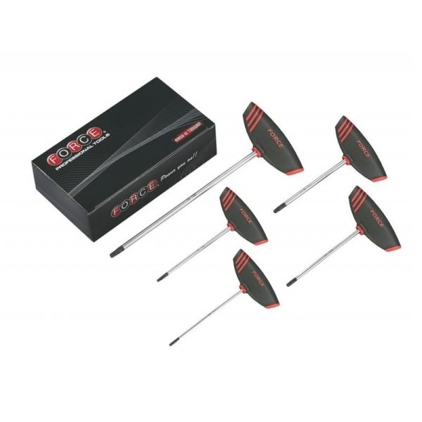 5PC T-Handle Star Key Set T10 - T30
