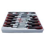 14PC Screwdriver Set Slotted & Pozidriv - Image 2