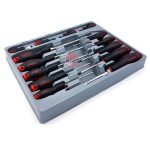 14PC Screwdriver Set Slotted & Pozidriv