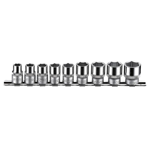 9PC 3/8" Drive 6PT Flank Socket Set 9MM–19MM