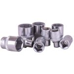 9PC 3/8" Drive 6PT Flank Socket Set SAE 1/4"–3/4" - Image 2