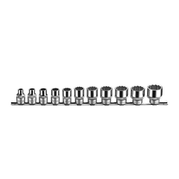 11PC 3/8" Drive 12PT Imperial Socket Set 1/4"–7/8"